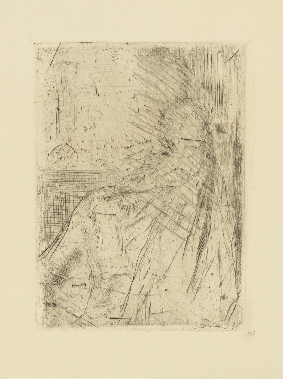 [76] Vaikutukset peruutetuilta levyiltä, Whistler - Maude, Seated. tekijältä James Abbott McNeill Whistler
