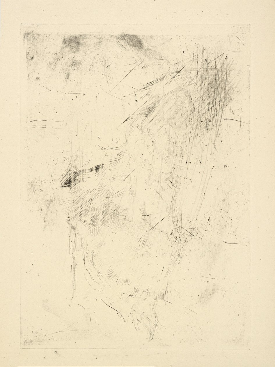 [76] Whistlerin peruutetuista levyistä tehdyt vaikutelmat - [Istuva kuva?] tekijältä James Abbott McNeill Whistler