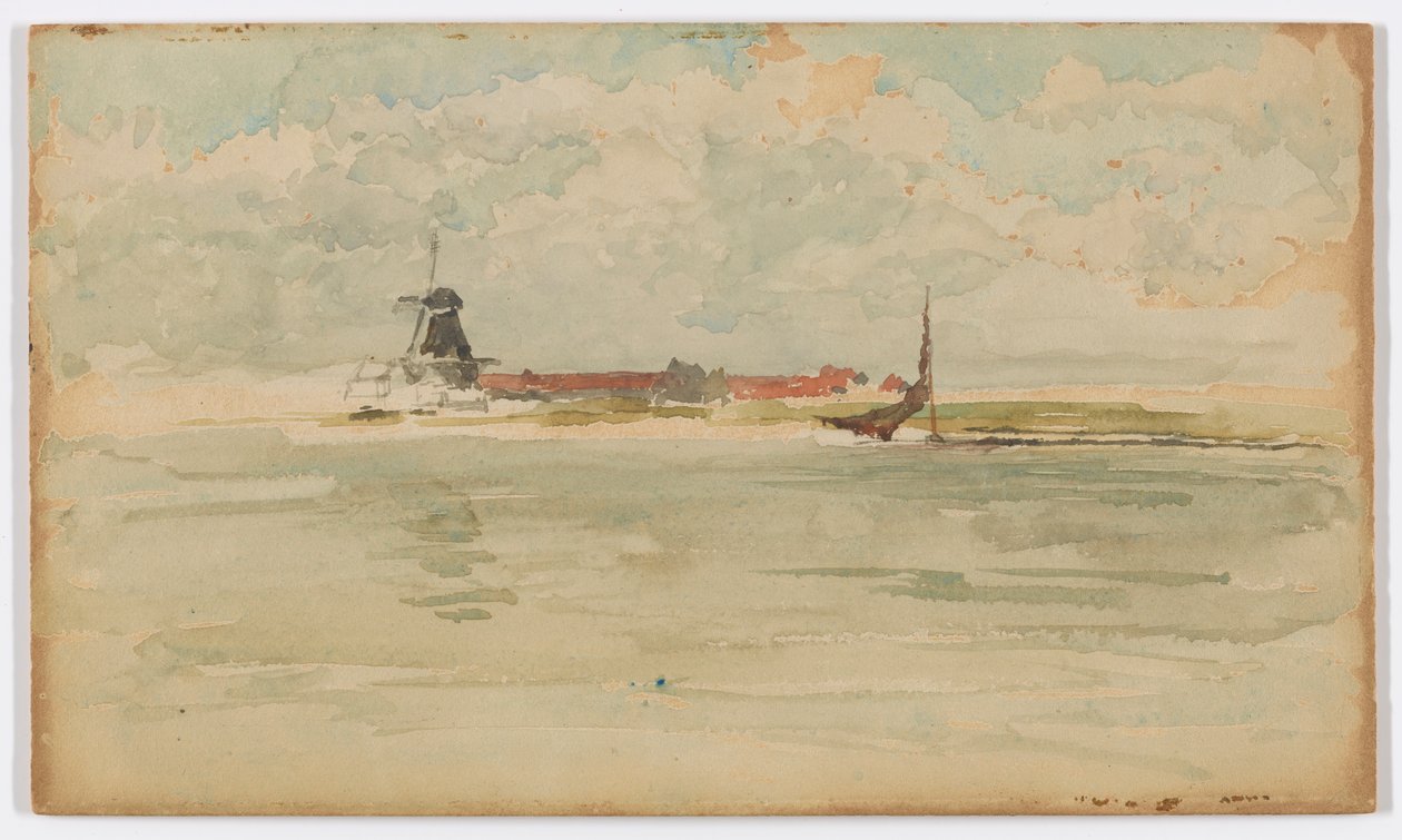 Pieni punainen muistiinpano – Dordrecht tekijältä James Abbott McNeill Whistler