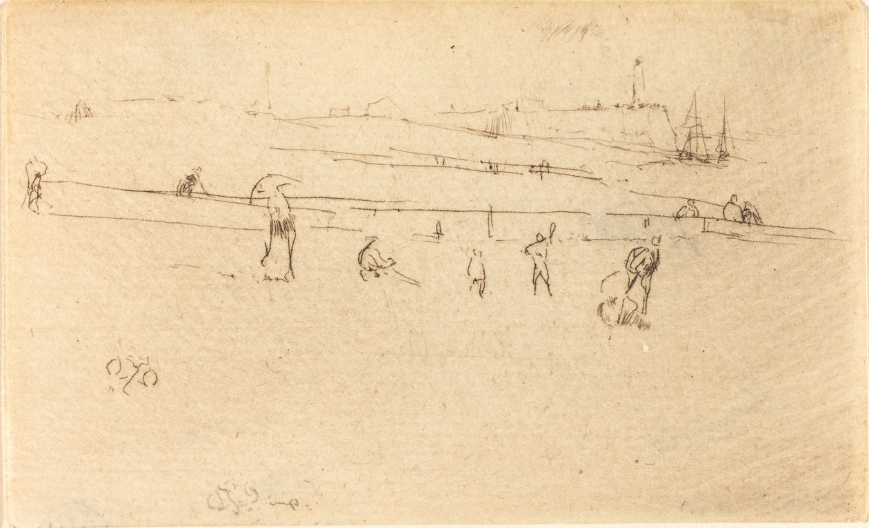 Luonnos Dieppessä tekijältä James Abbott McNeill Whistler