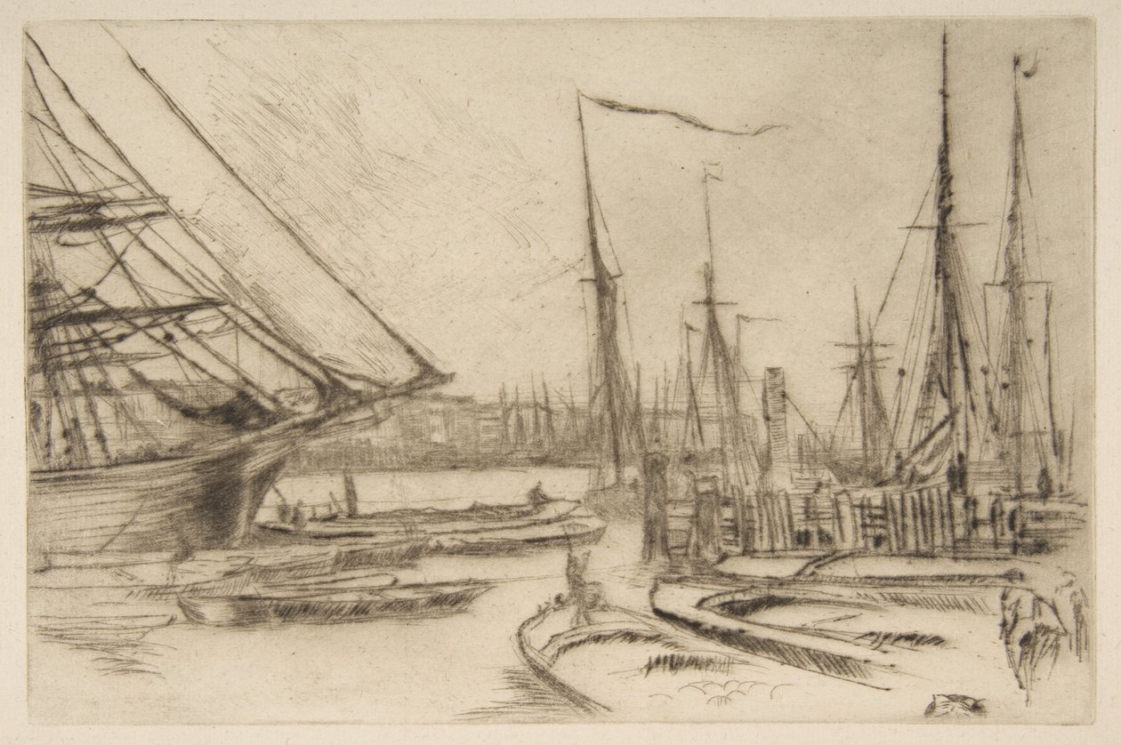 Kuvaus Billingsgatesta (Billingsgatesta) tekijältä James McNeill Whistler