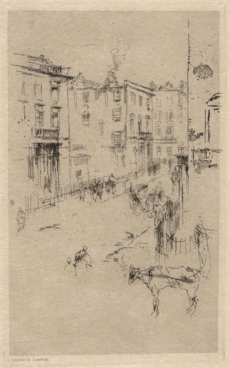 Alderney Street tekijältä James Abbott McNeill Whistler
