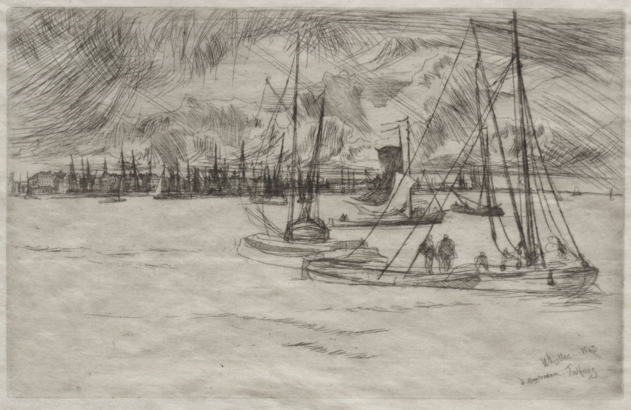 Amsterdam Tolhuisista nähtynä tekijältä James McNeill Whistler