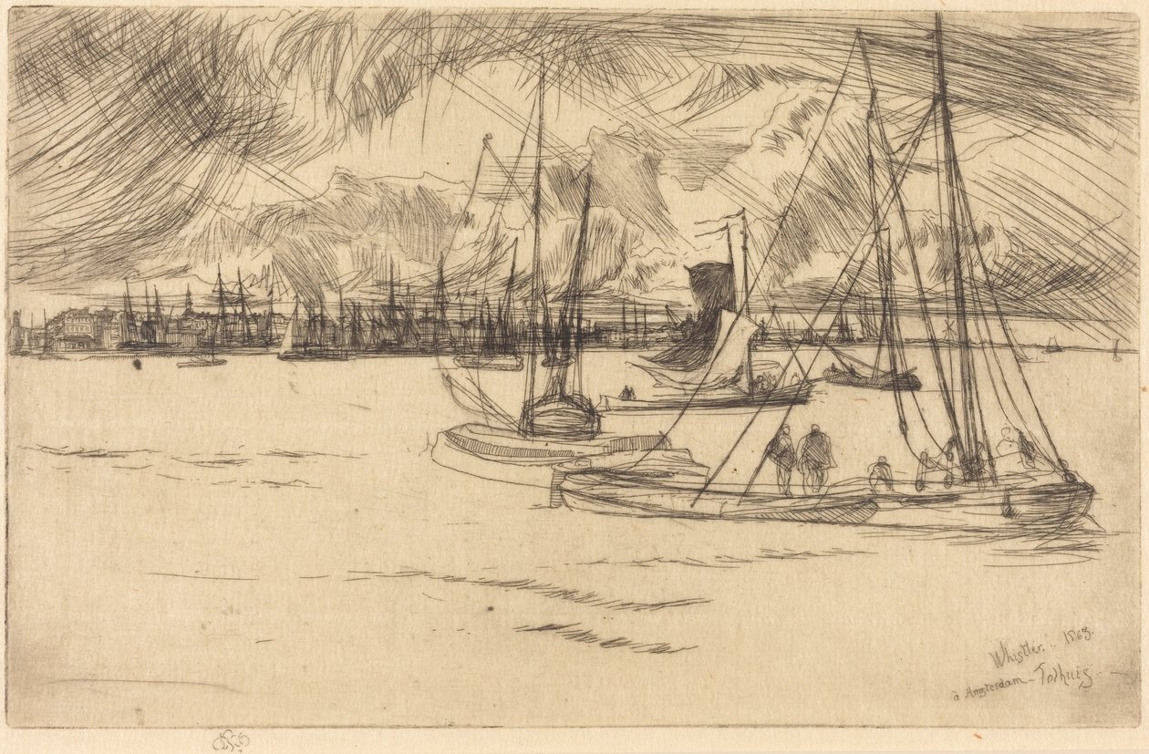 Amsterdam Tolhuisista nähtynä tekijältä James McNeill Whistler