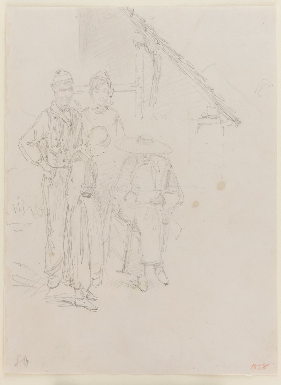 Taiteilija luonnostelee tekijältä James Abbott McNeill Whistler
