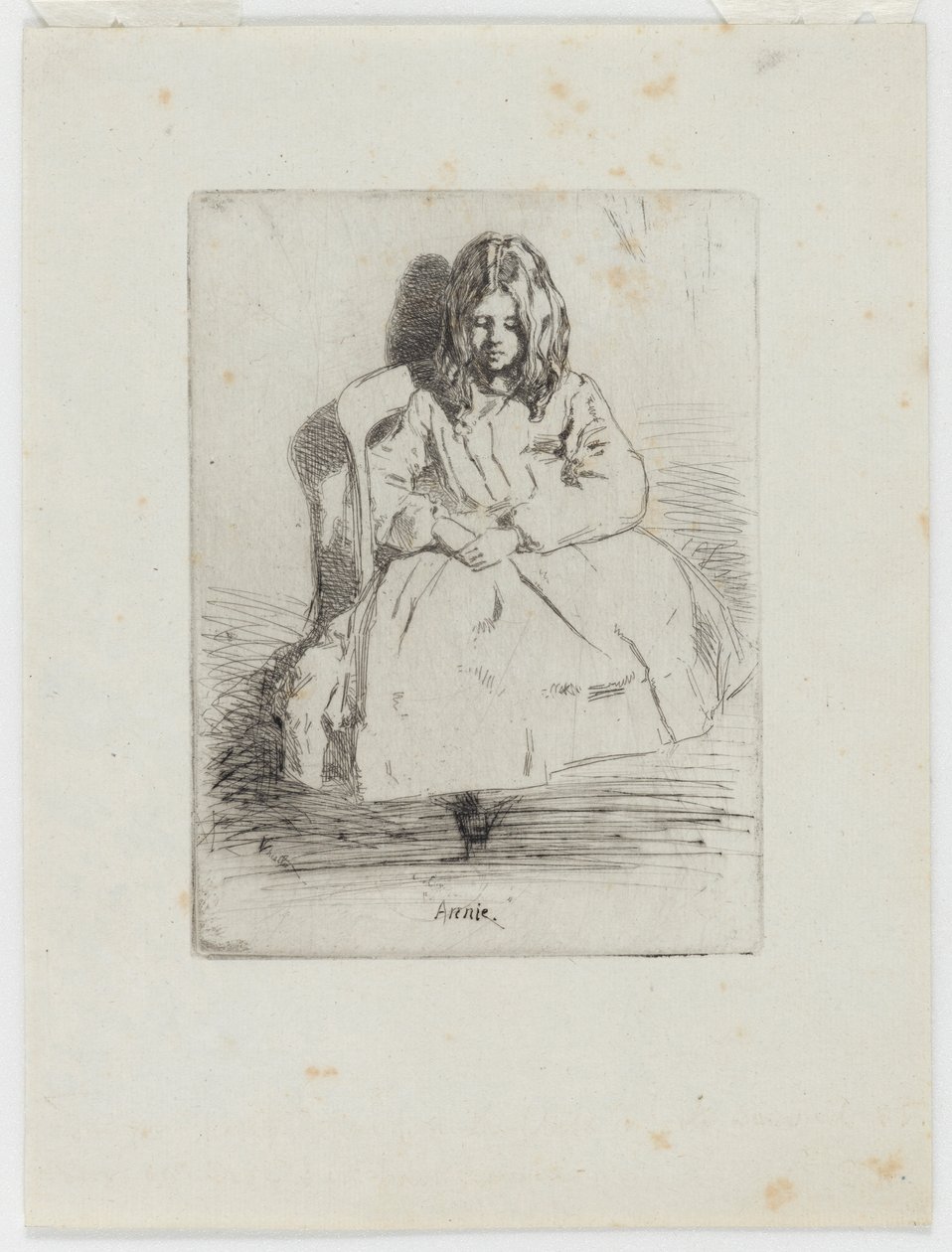 Annie, istuu tekijältä James Abbott McNeill Whistler