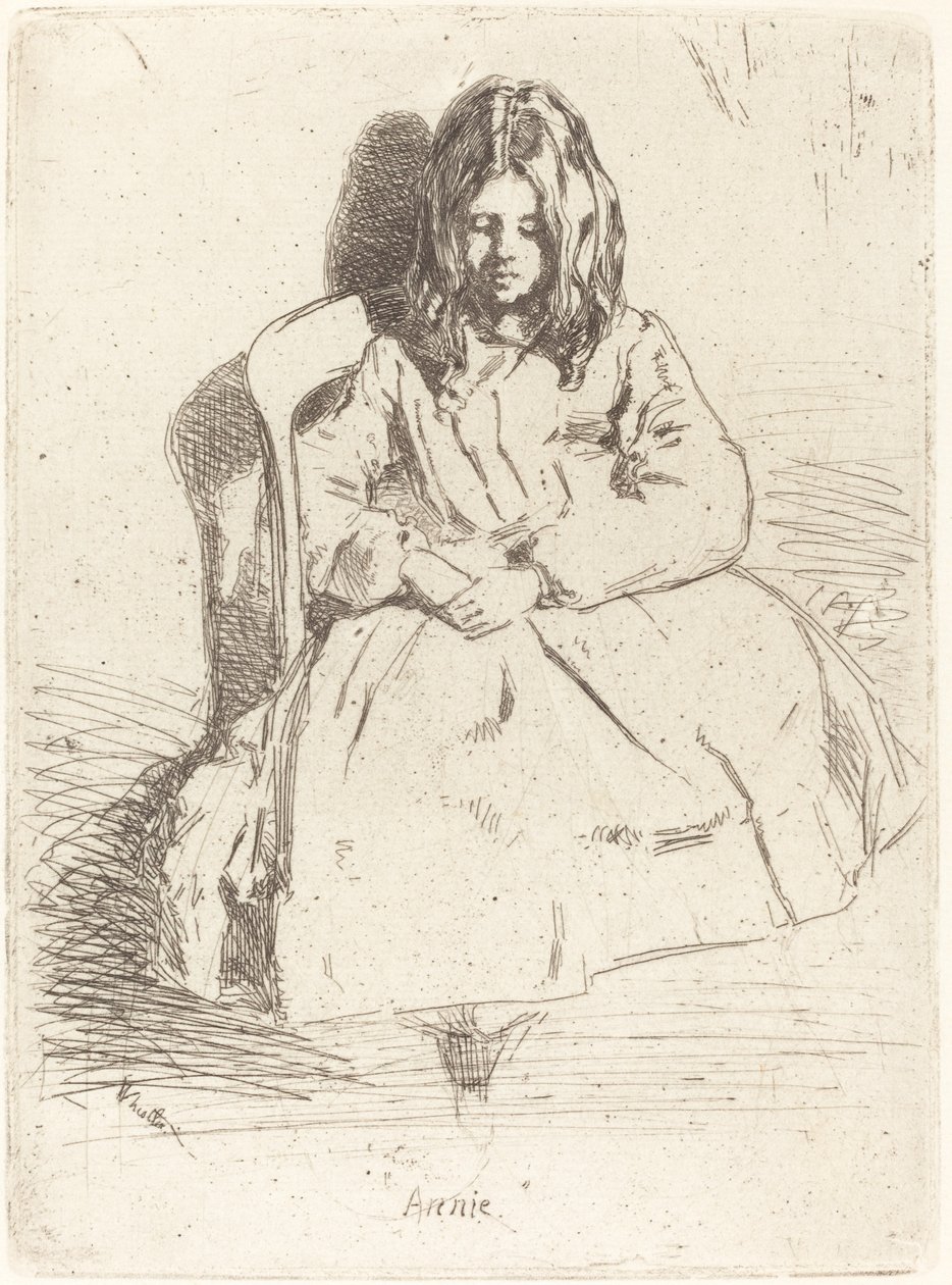 Annie istuu tekijältä James Abbott McNeill Whistler