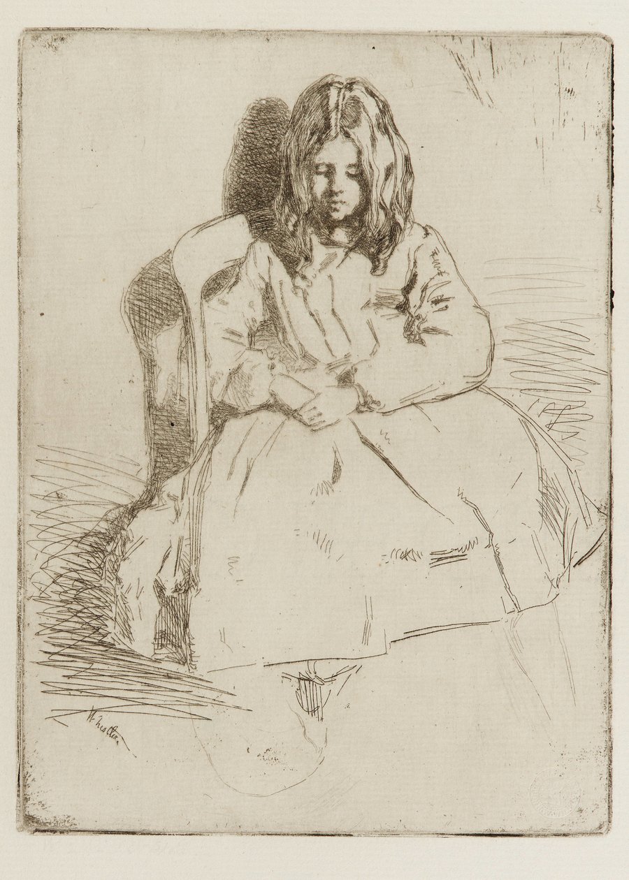 Annie, istuu tekijältä James Abbott McNeill Whistler