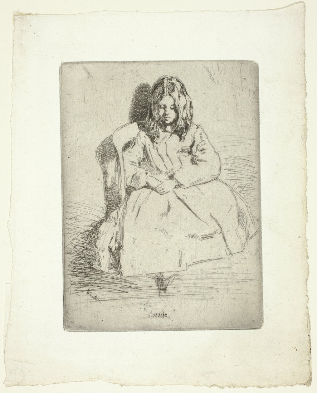 Annie, istumassa tekijältä James McNeill Whistler