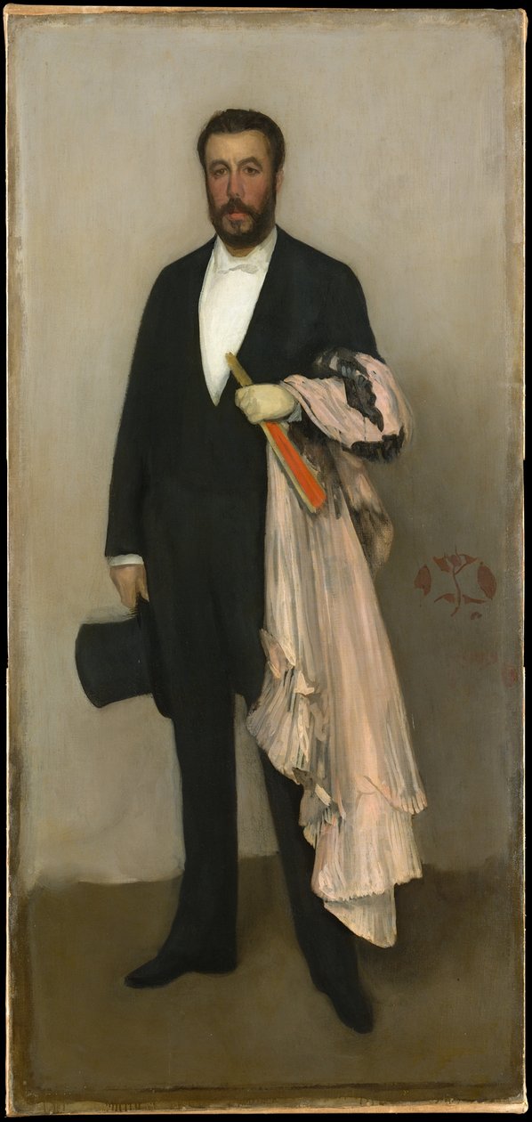 Lihanvärinen ja musta sommitelma: Theodore Duretin muotokuva tekijältä James McNeill Whistler