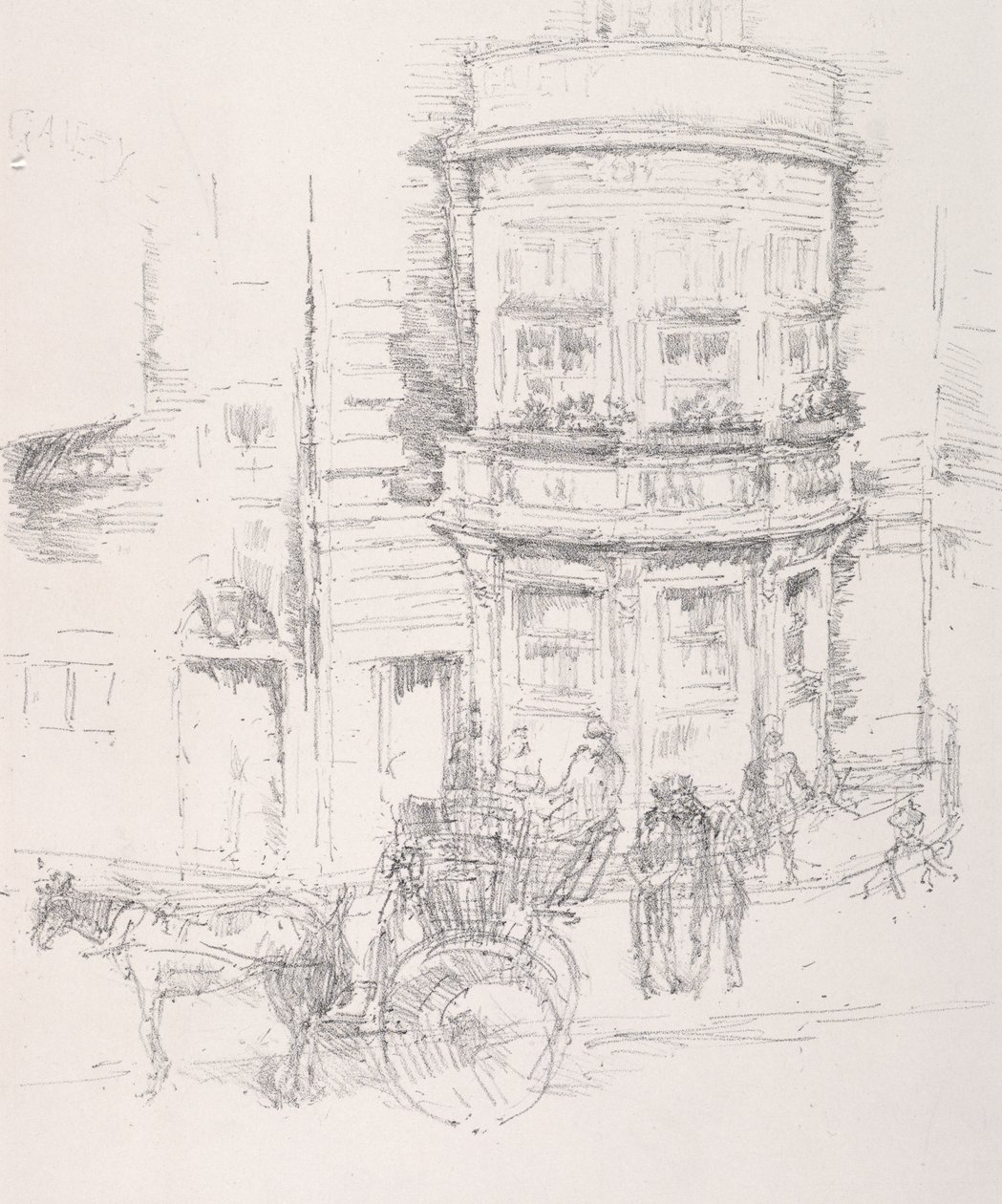 Gaiety-teatterin takapuoli tekijältä James McNeill Whistler