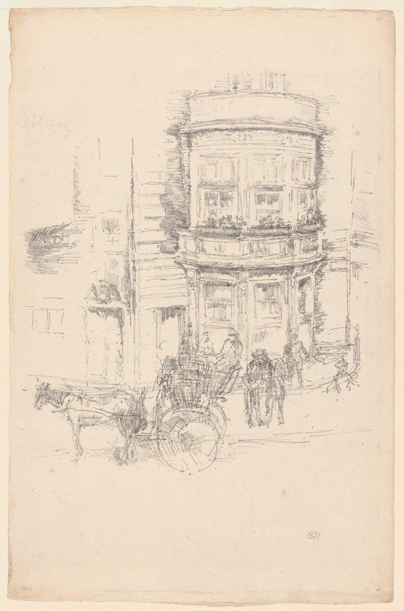 Gaiety-teatterin takaosa tekijältä James Abbott McNeill Whistler