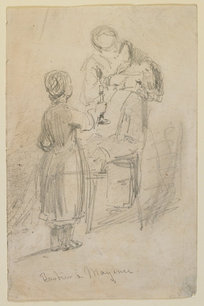 Parturi Mainzissa tekijältä James Abbott McNeill Whistler