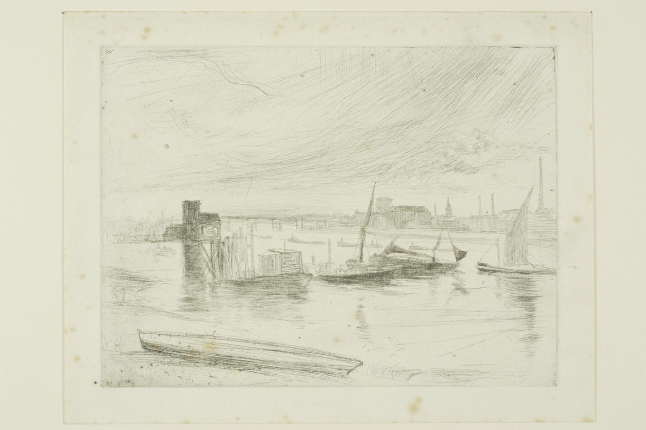 Battersea Dawn (Cadogan Pier) tekijältä James Abbott McNeill Whistler