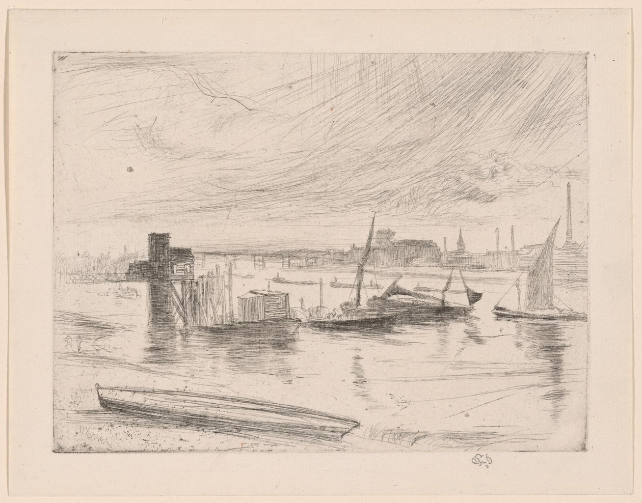 Battersea Dawn (Cadogan Pier) tekijältä James McNeill Whistler