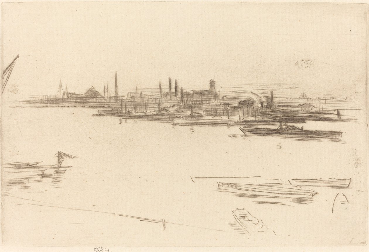Battersea: Aamunkoitto tekijältä James Abbott McNeill Whistler