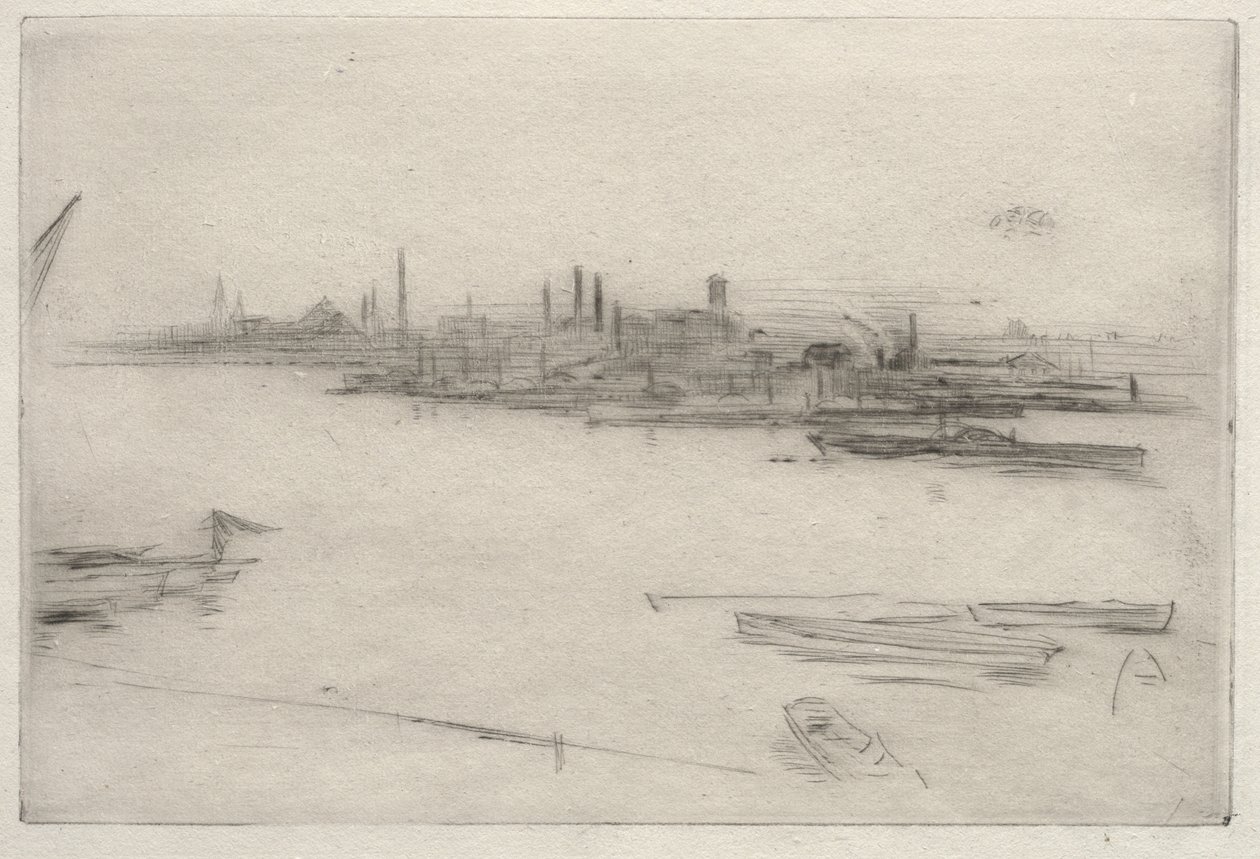 Battersea:  Aamunkoitto tekijältä James McNeill Whistler