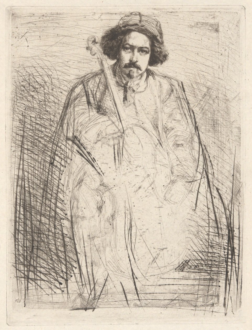 Becquet (Viulunsoittaja), alkaen tekijältä James Abbott McNeill Whistler