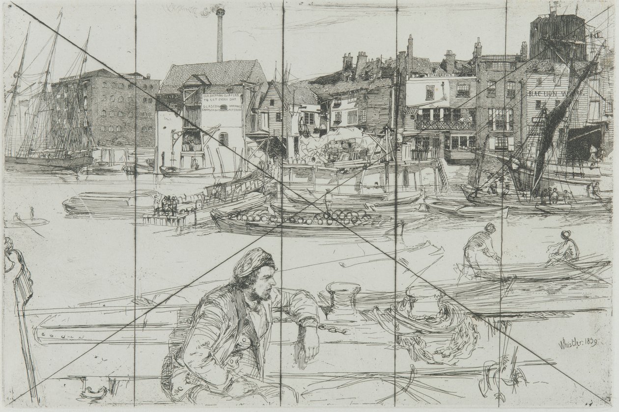 Black Lion Wharf tekijältä James Abbott McNeill Whistler