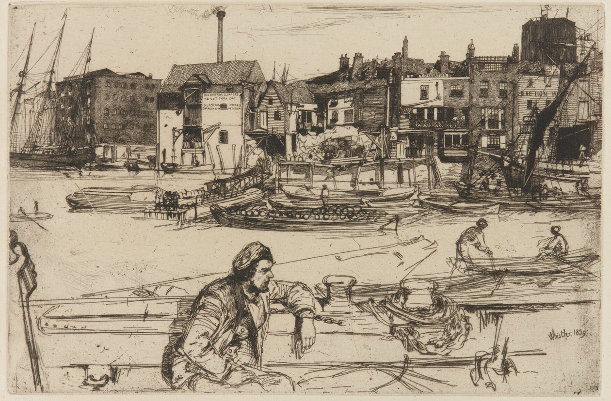 Black Lion Wharf tekijältä James Abbott McNeill Whistler