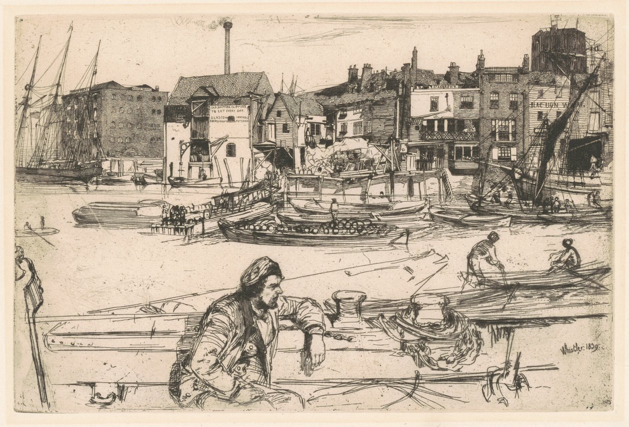 Black Lion Wharf tekijältä James Abbott McNeill Whistler