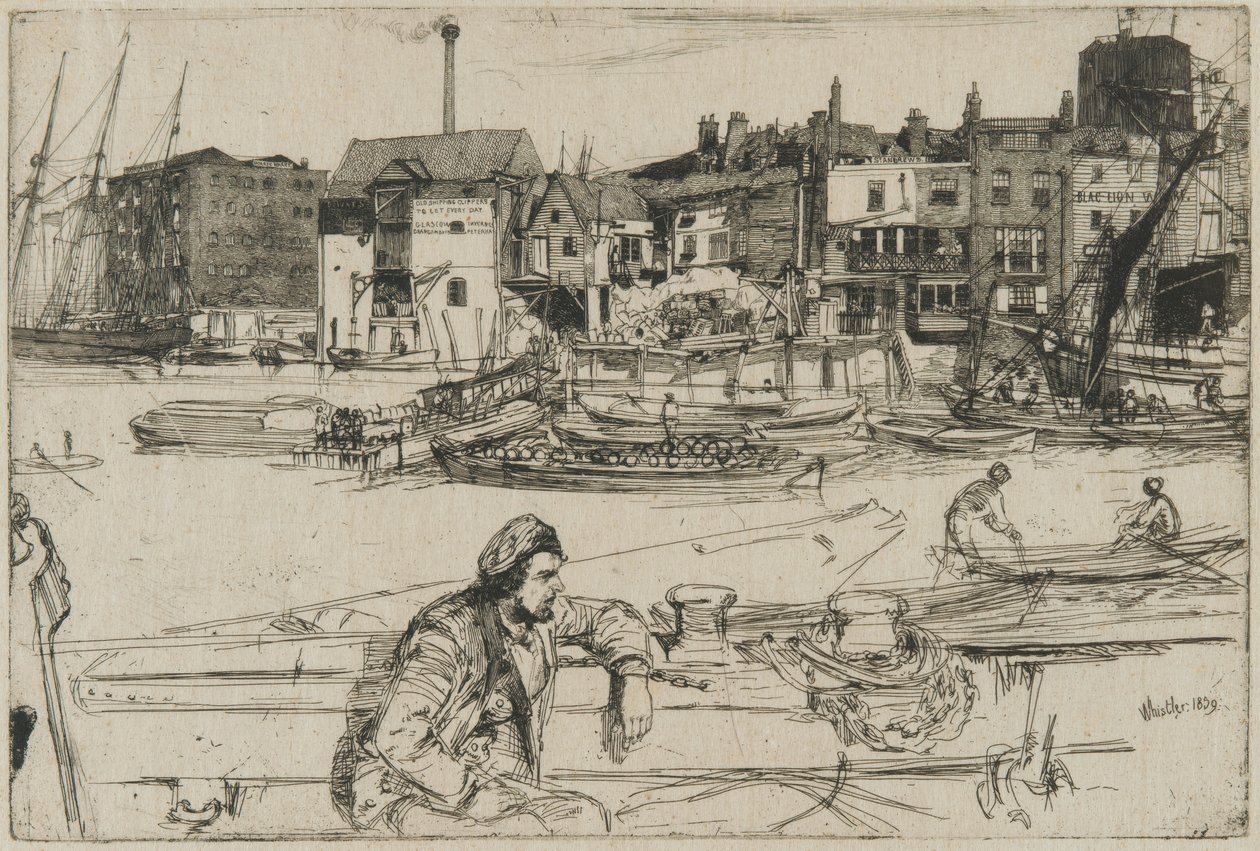 Black Lion Wharf tekijältä James Abbott McNeill Whistler