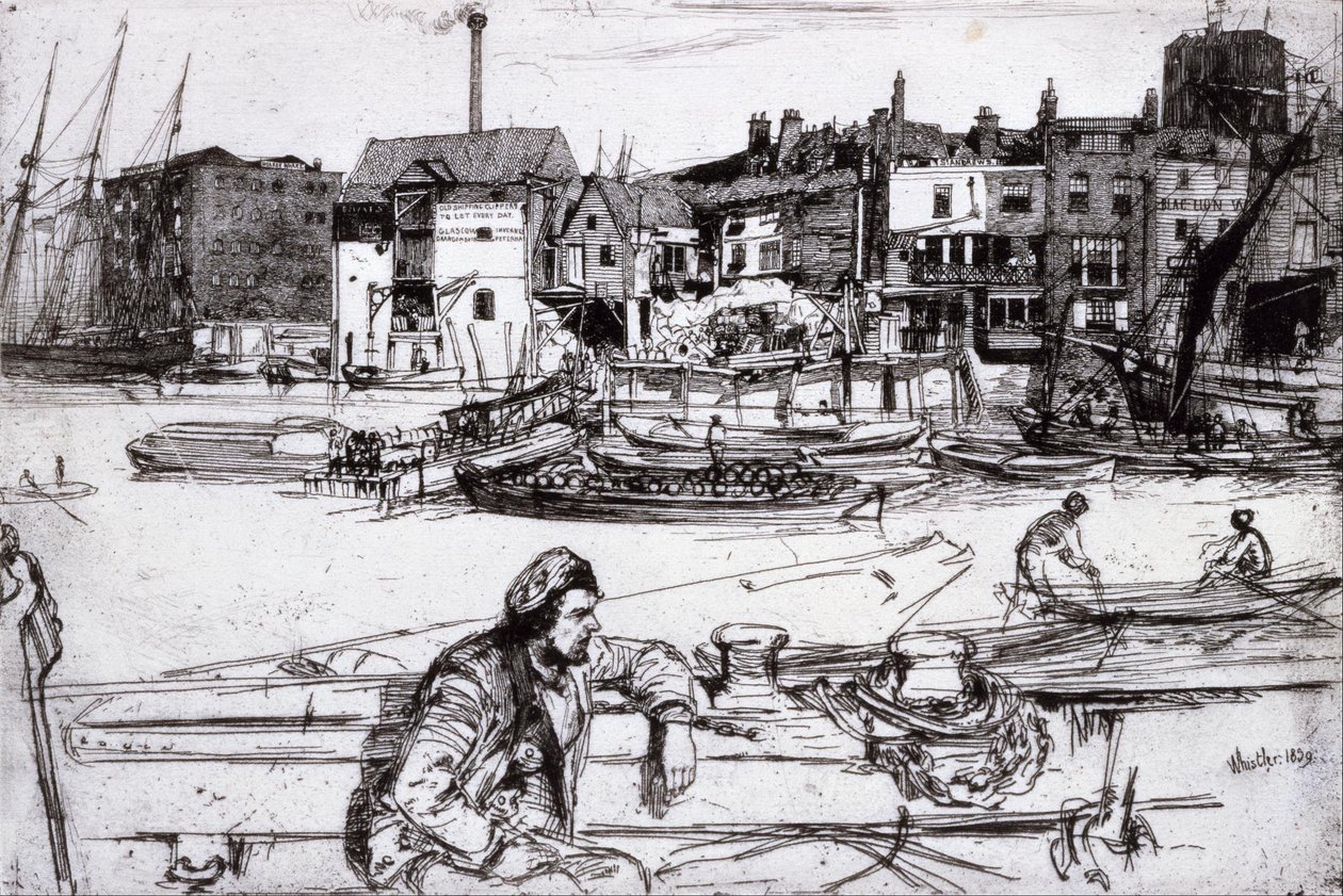 Black Lion Wharf tekijältä James McNeill Whistler