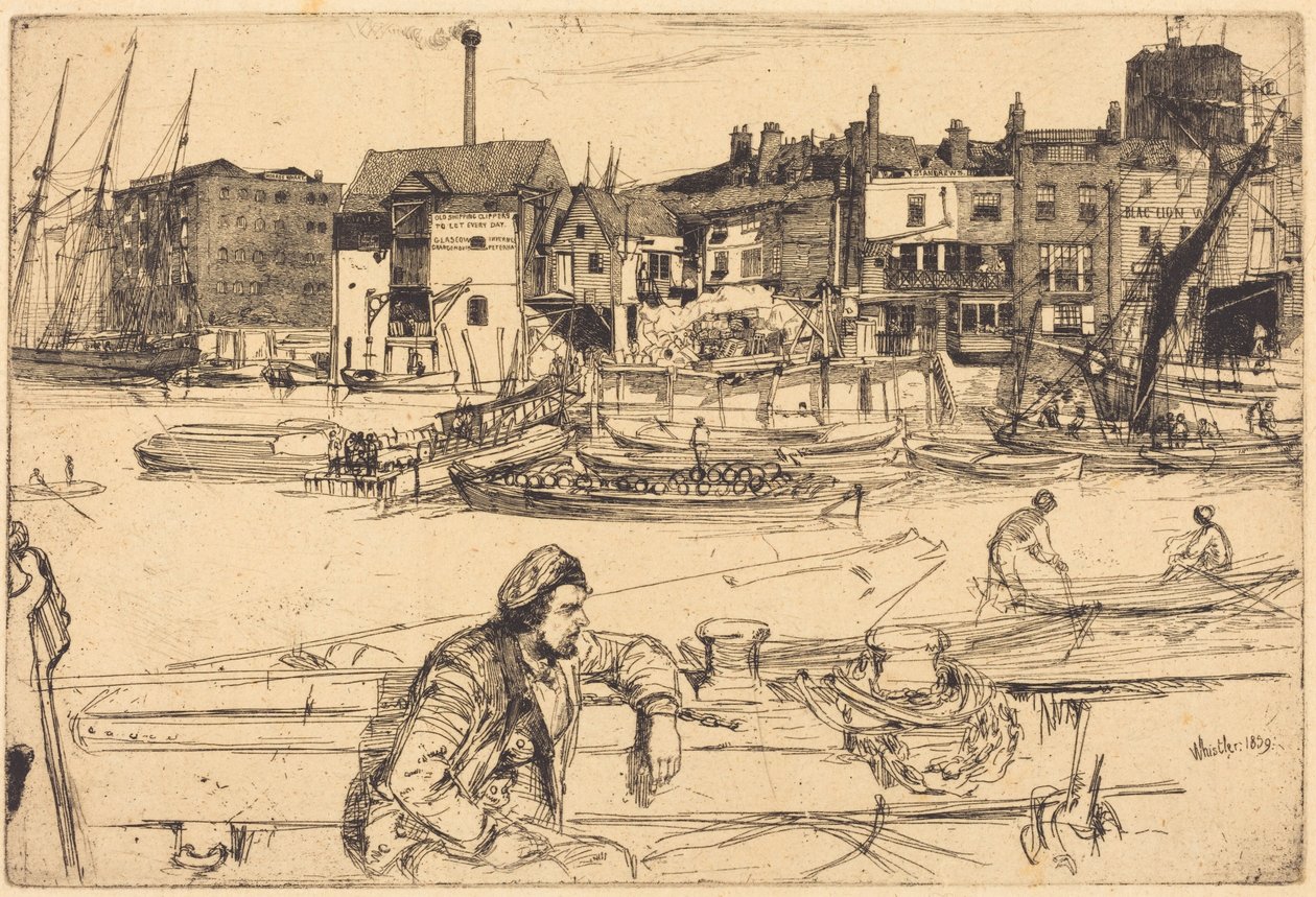 Black Lion Wharf tekijältä James McNeill Whistler