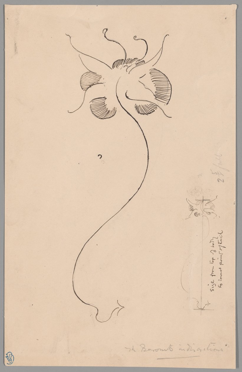 Perhonen (etusivu); perhosselostus (kääntöpuoli). tekijältä James McNeill Whistler