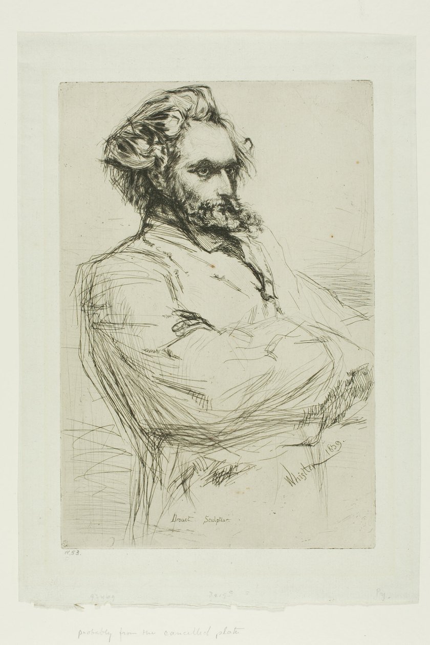 C.L. Drouet, kuvanveistäjä tekijältä James Abbott McNeill Whistler