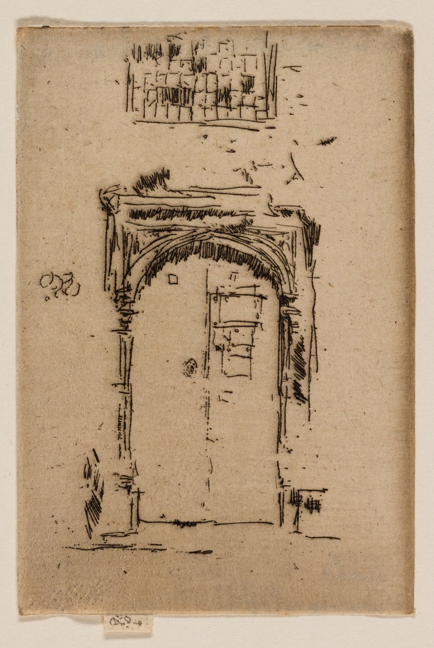 Church Doorway, Edgware Impression: Art Institute of Chicago Art Institute of Chicago (1924.659) Church Doorway, Edgware tekijältä James Abbott McNeill Whistler