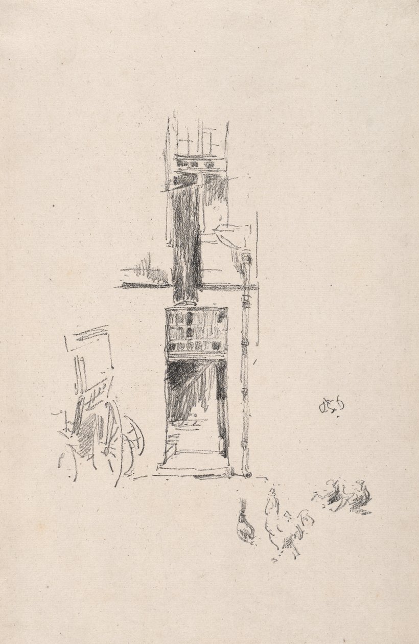 Cocks and Hens, Hotel Colbert tekijältä James McNeill Whistler