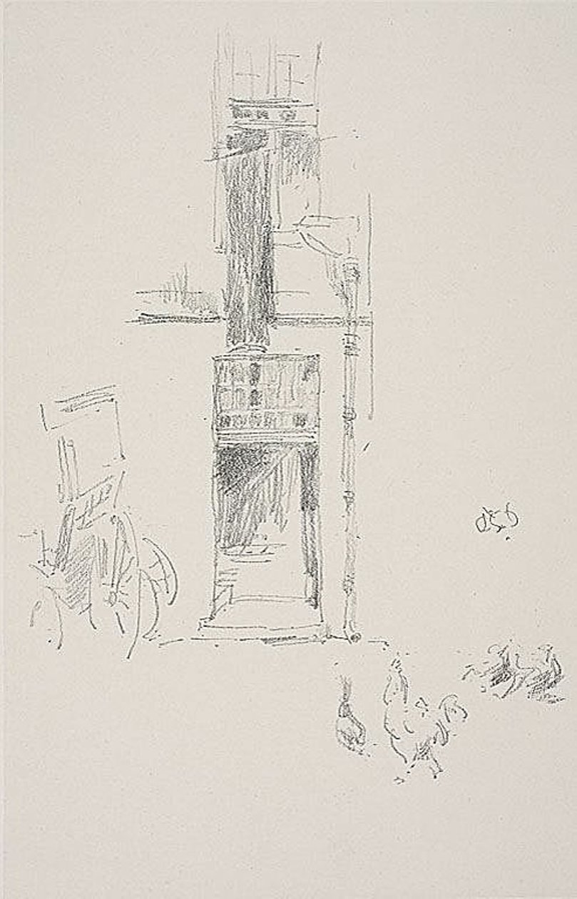 Kukot ja kanat, Hôtel Colbert tekijältä James Abbott McNeill Whistler