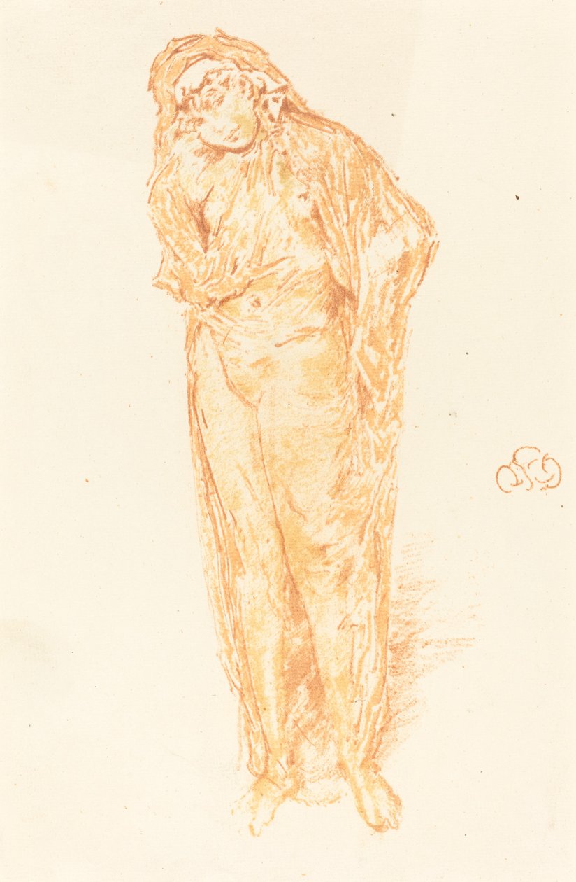 Verhottu figuuri, seisova tekijältä James Abbott McNeill Whistler