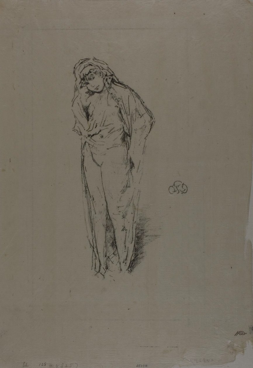 Verhottu figuuri, seisova tekijältä James Abbott McNeill Whistler