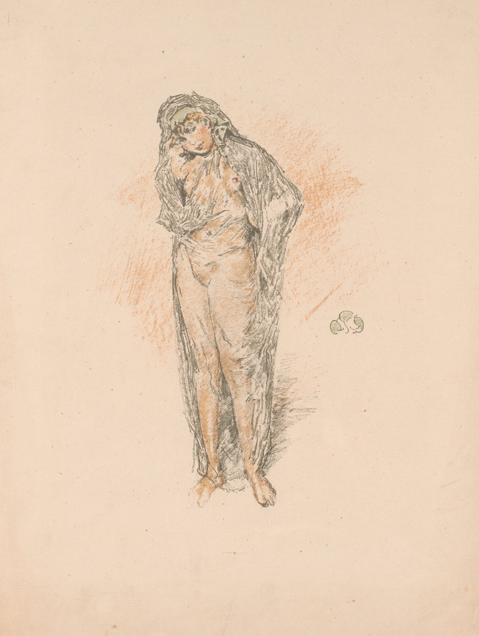 Verhottu figuuri, seisova tekijältä James Abbott McNeill Whistler