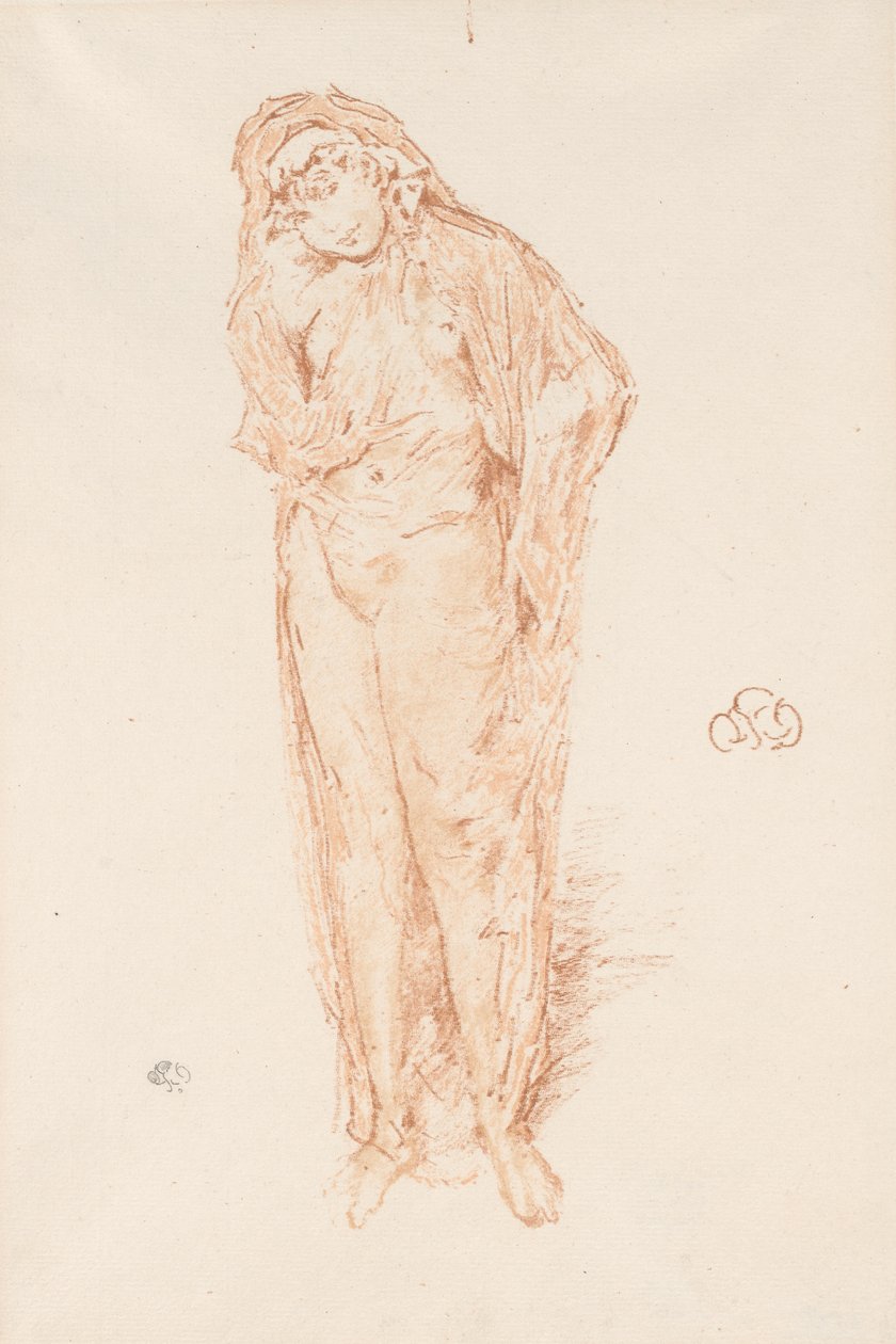 Verhottu figuuri, seisova tekijältä James Abbott McNeill Whistler