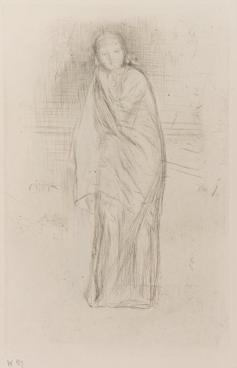 Drapoitu malli tekijältä James Abbott McNeill Whistler