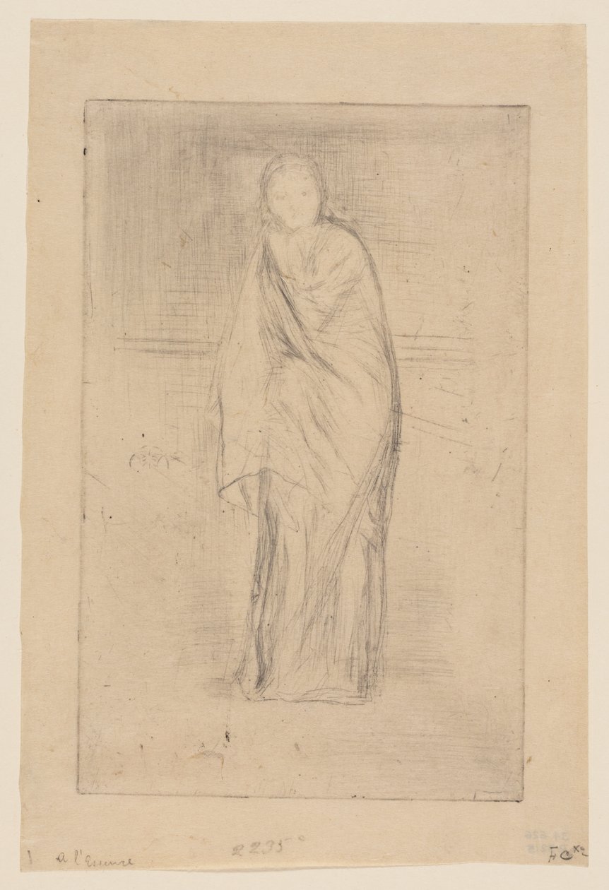 Drapoitu malli tekijältä James Abbott McNeill Whistler