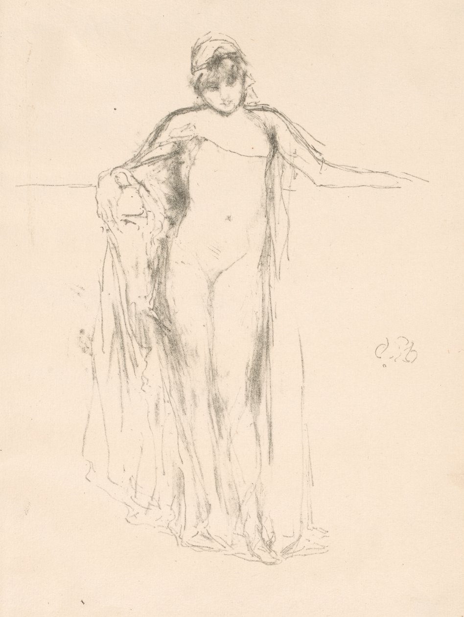 Verhottu malli, seisova tekijältä James McNeill Whistler