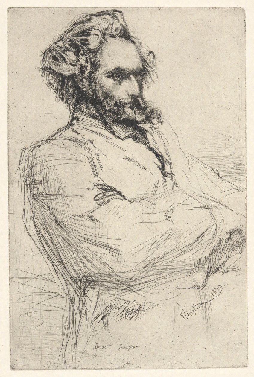 Drouet, kuvanveistäjä tekijältä James Abbott McNeill Whistler