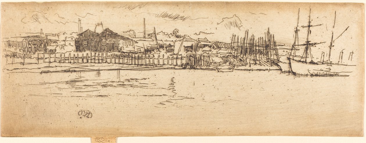 Dry-Dock, Southampton tekijältä James Abbott McNeill Whistler