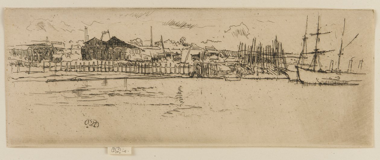 Dry Docks, Southampton tekijältä James Abbott McNeill Whistler