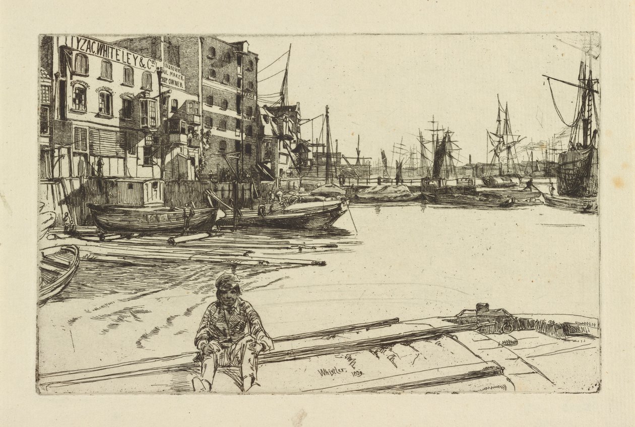 Eagle Wharf (Tyzac Whiteley and Co.) tekijältä James Abbott McNeill Whistler