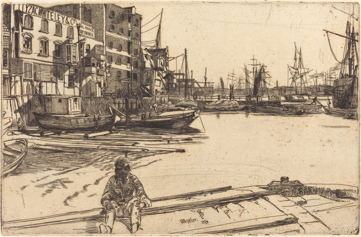 Eagle Wharf tekijältä James Abbott McNeill Whistler
