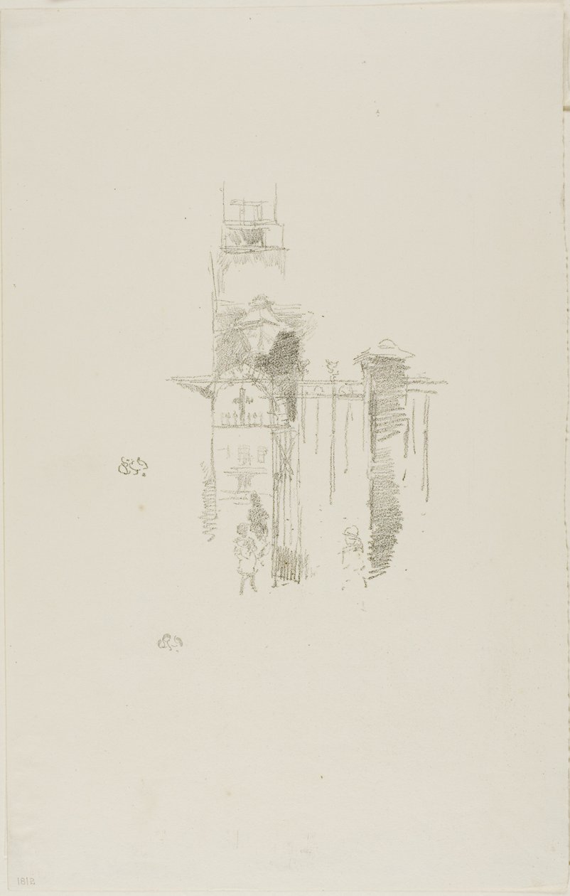 Sisäänkäynti portti tekijältä James Abbott McNeill Whistler