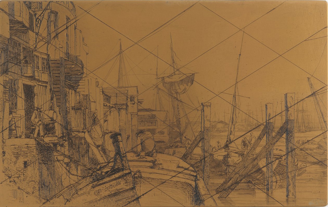 Etsauslevy: Limehouse tekijältä James Abbott McNeill Whistler