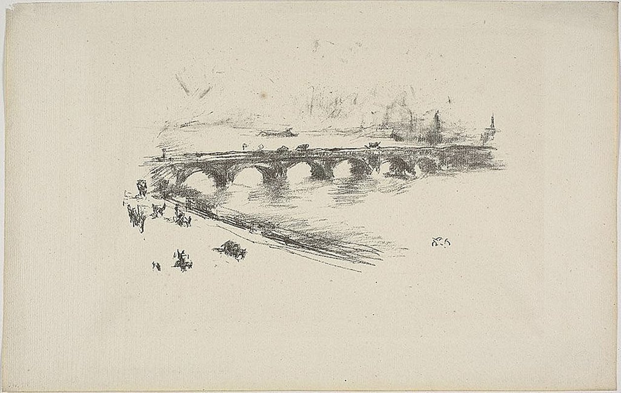 Ilta, Little Waterloon silta tekijältä James Abbott McNeill Whistler