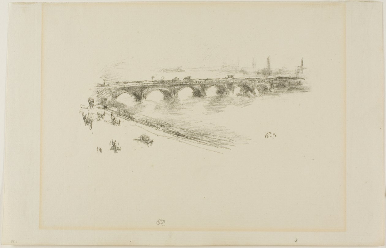 Ilta, Little Waterloon silta tekijältä James Abbott McNeill Whistler