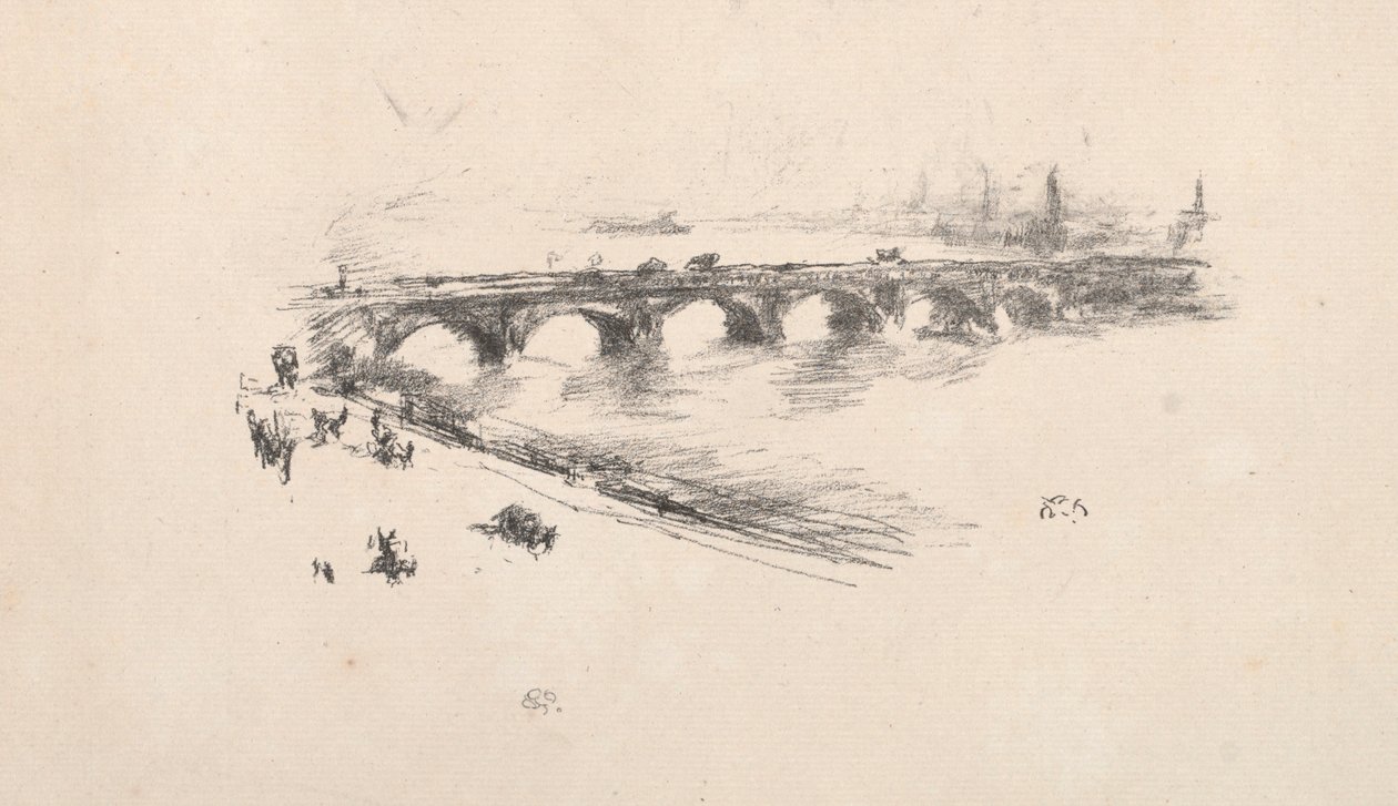 Ilta, Little Waterloo Bridge tekijältä James McNeill Whistler